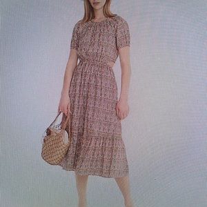 Jcrew side cutout organic cotton dress